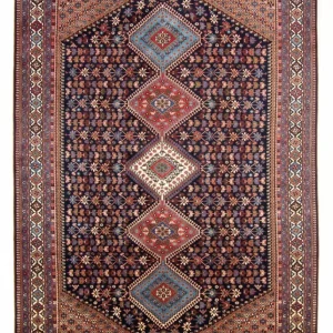 Perski dywan - Nomadyczny - 300 x 204 cm - ciemnoniebieski