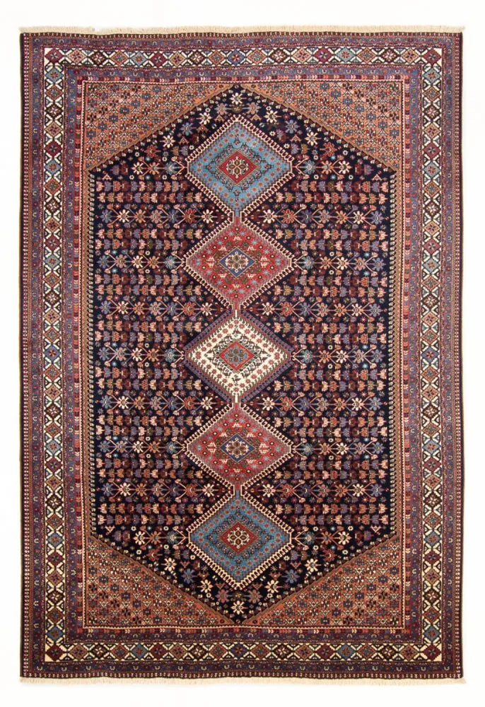 Perski dywan - Nomadyczny - 300 x 204 cm - ciemnoniebieski
