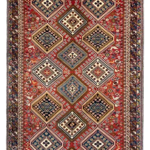 Perski dywan - Nomadyczny - 307 x 203 cm - czerwony