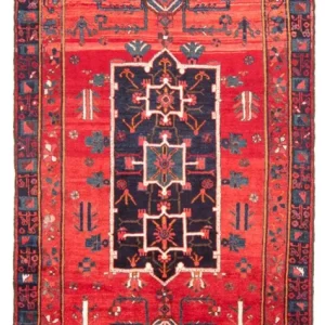 Perski dywan - Nomadyczny - 310 x 155 cm - czerwony