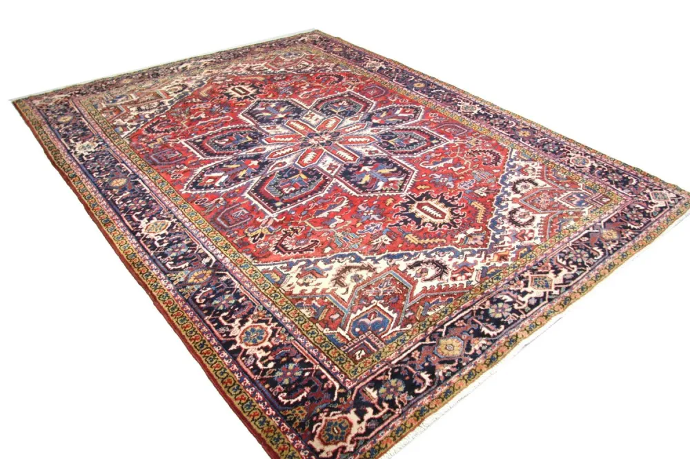 Perski dywan - Nomadyczny - 330 x 254 cm - niebieski