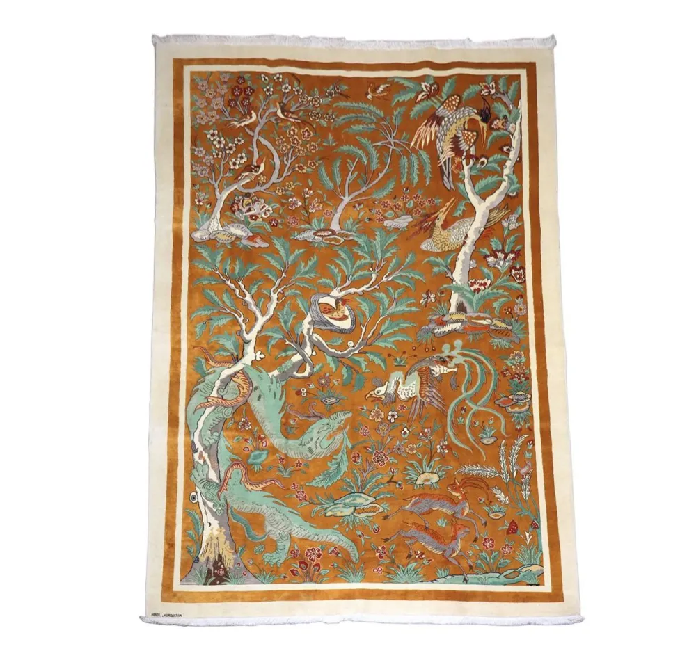 Perski dywan - Nomadyczny - 388 x 275 cm - brązowy
