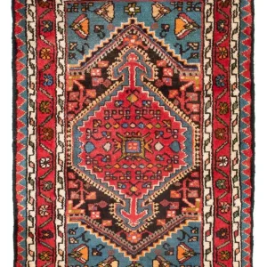 Perski dywan - Nomadyczny - 91 x 62 cm - czerwony