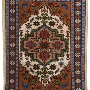 Perski dywan - Nomadyczny - 55 x 39 cm - jasnobrązowy