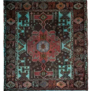 Perski dywan - Nomadyczny kwadratowy - 108 x 101 cm - wielokolorowy