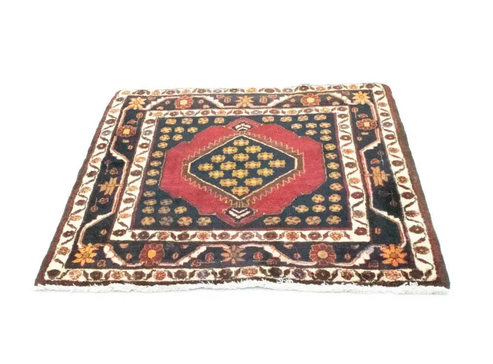 Perski dywan - Nomadyczny kwadratowy - 109 x 105 cm - czerwony
