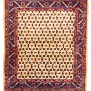 Perski dywan - Nomadyczny kwadratowy - 147 x 131 cm - beżowy