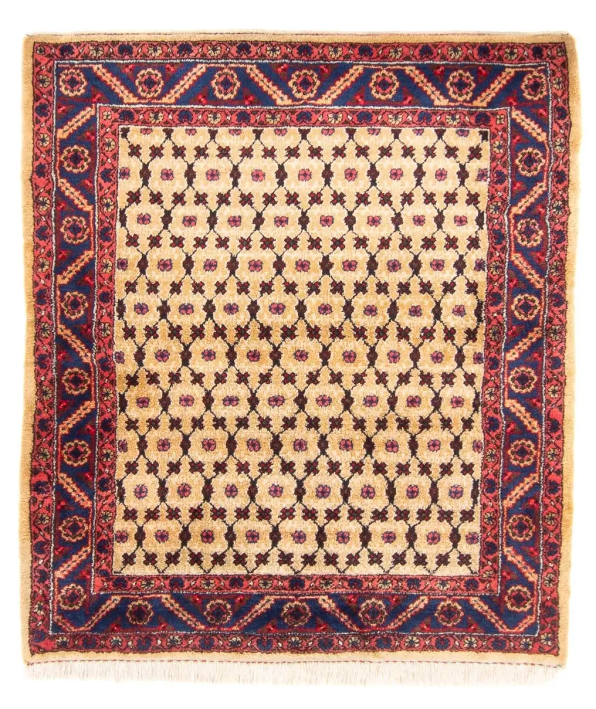 Perski dywan - Nomadyczny kwadratowy - 147 x 131 cm - beżowy