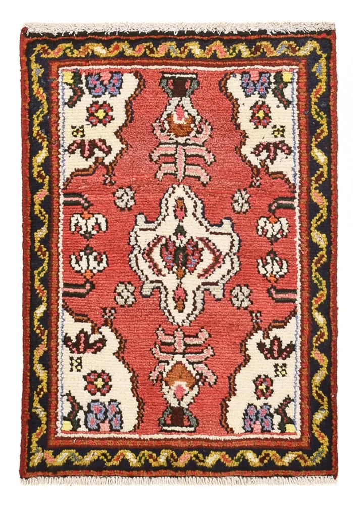 Perski dywan - Nomadyczny kwadratowy - 65 x 65 cm - czerwony