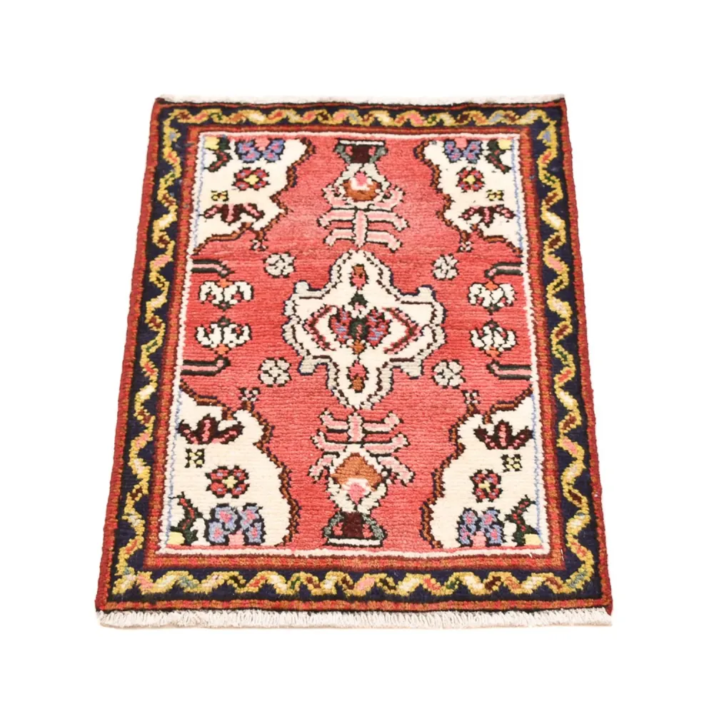 Perski dywan - Nomadyczny kwadratowy - 65 x 65 cm - czerwony