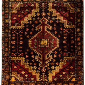 Perski dywan - Nomadyczny - 86 x 72 cm - niebieski