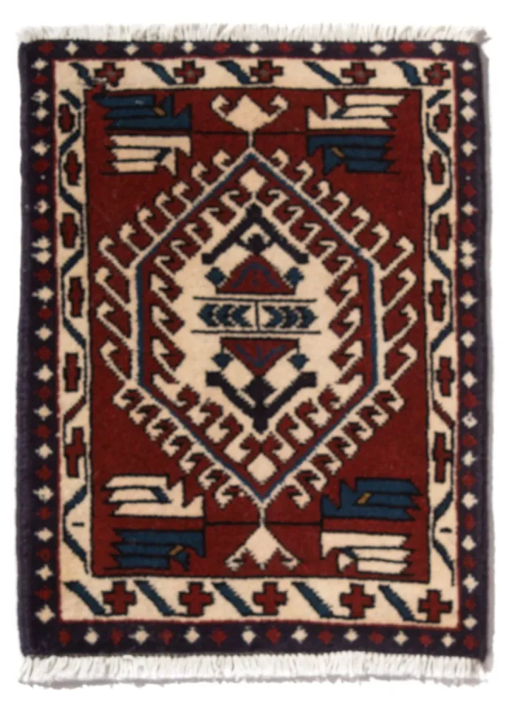 Perski dywan - Nomadyczny - 54 x 40 cm - wielokolorowy
