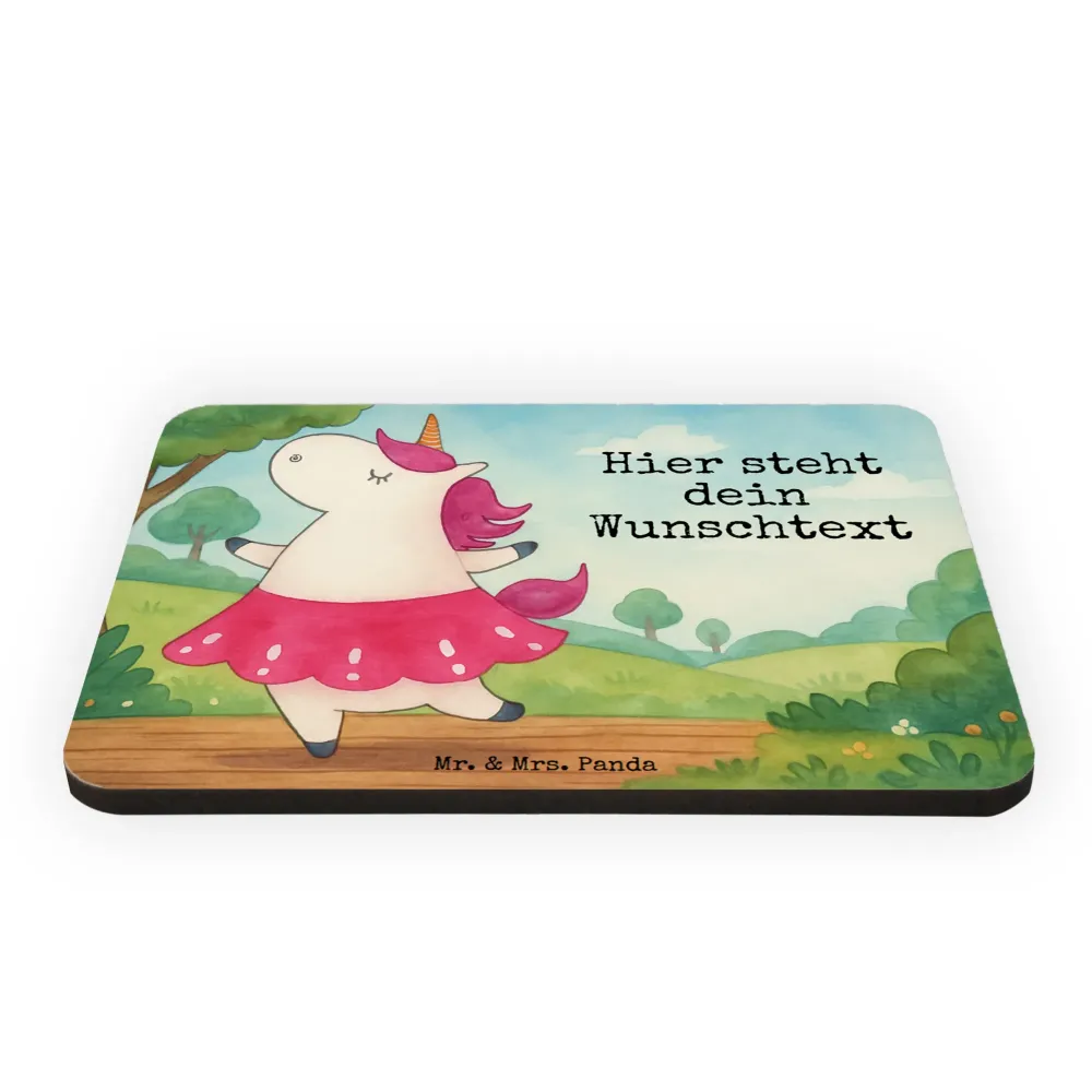 Personalizowany Magnes Jednorożec balerina Design