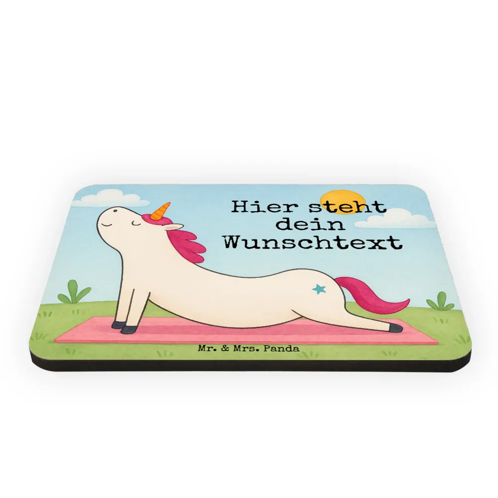 Personalizowany Magnes jednorożec joga Design