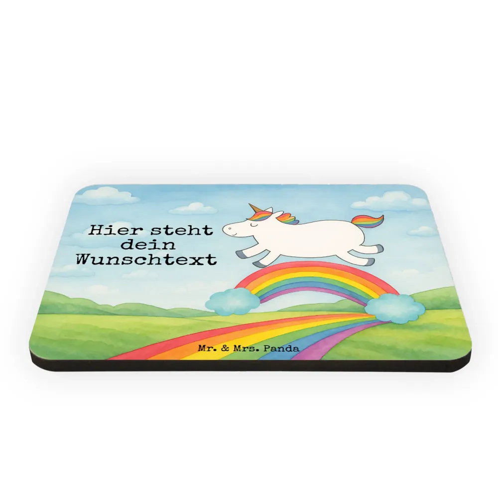 Personalizowany Magnes jednorożec tęcza Design