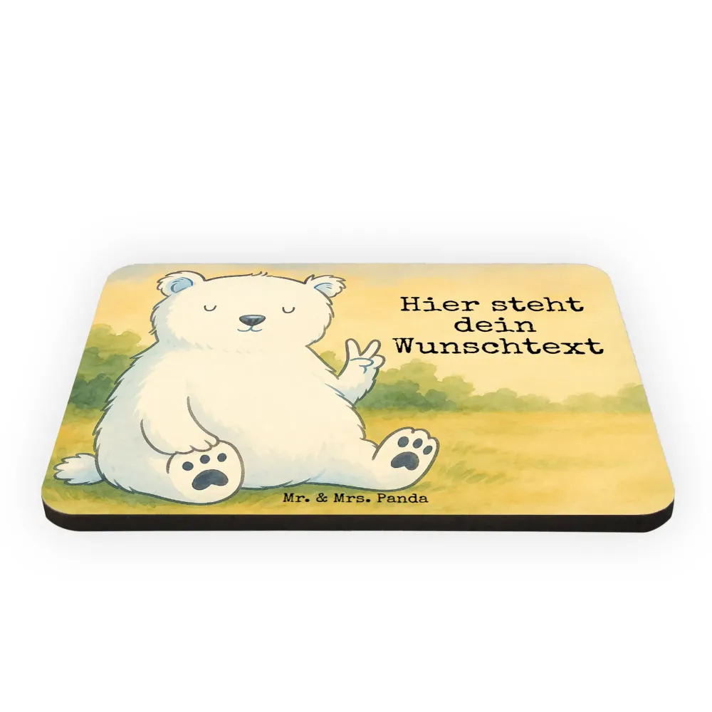 Personalizowany Magnes Niedźwiedź polarny leniwy Design