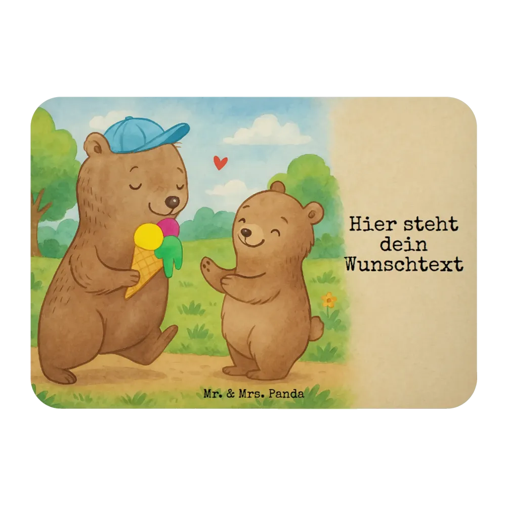 Personalizowany Magnes niedźwiedzie tata Design