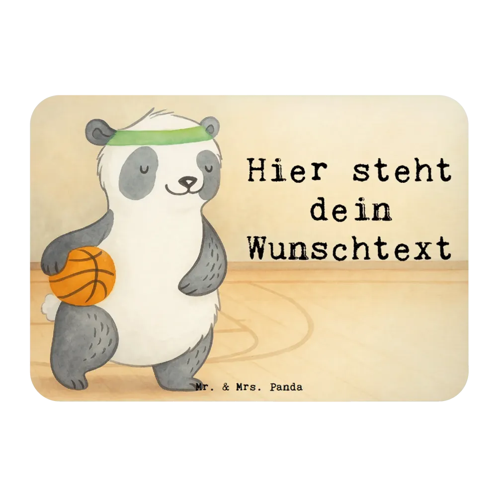 Personalizowany Magnes Panda koszykówka Design