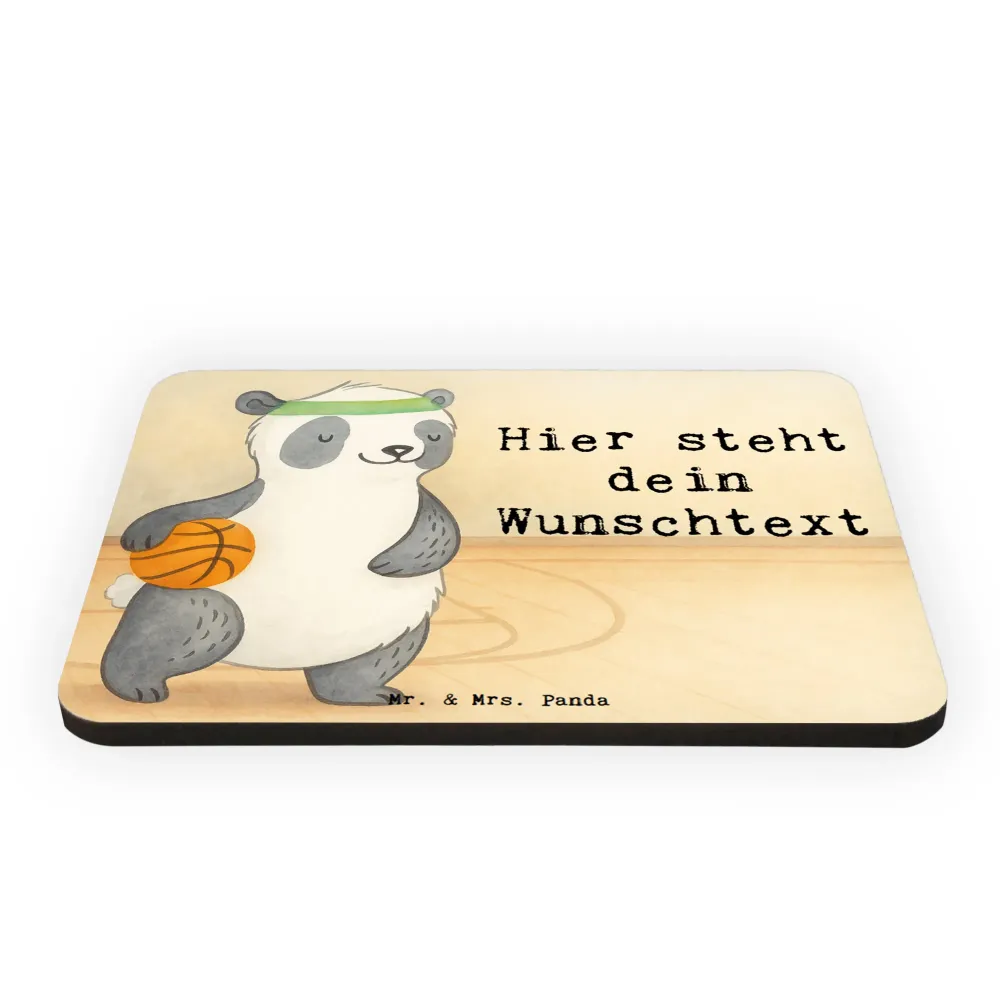 Personalizowany Magnes Panda koszykówka Design