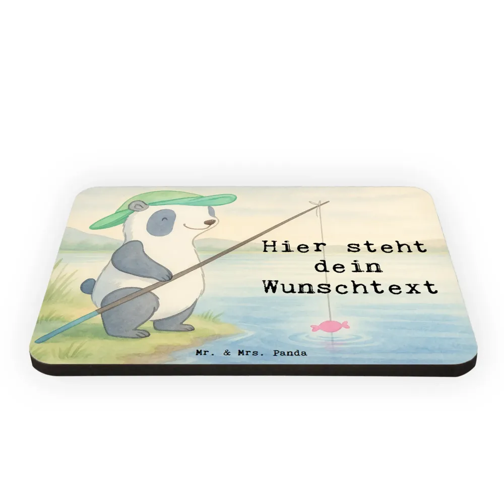 Personalizowany Magnes Panda Wędkowanie Design