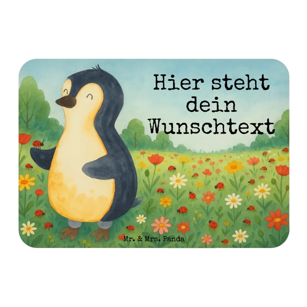 Personalizowany Magnes Pingwin biedronka Design