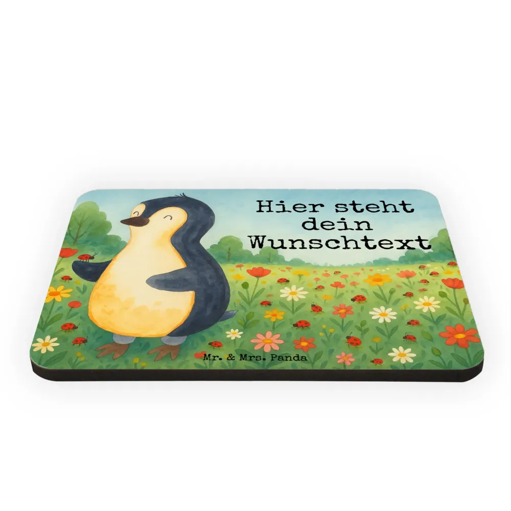 Personalizowany Magnes Pingwin biedronka Design