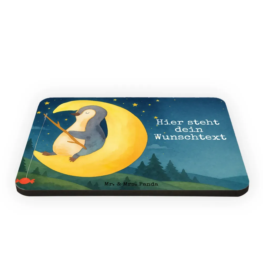 Personalizowany Magnes pingwin księżyc Design