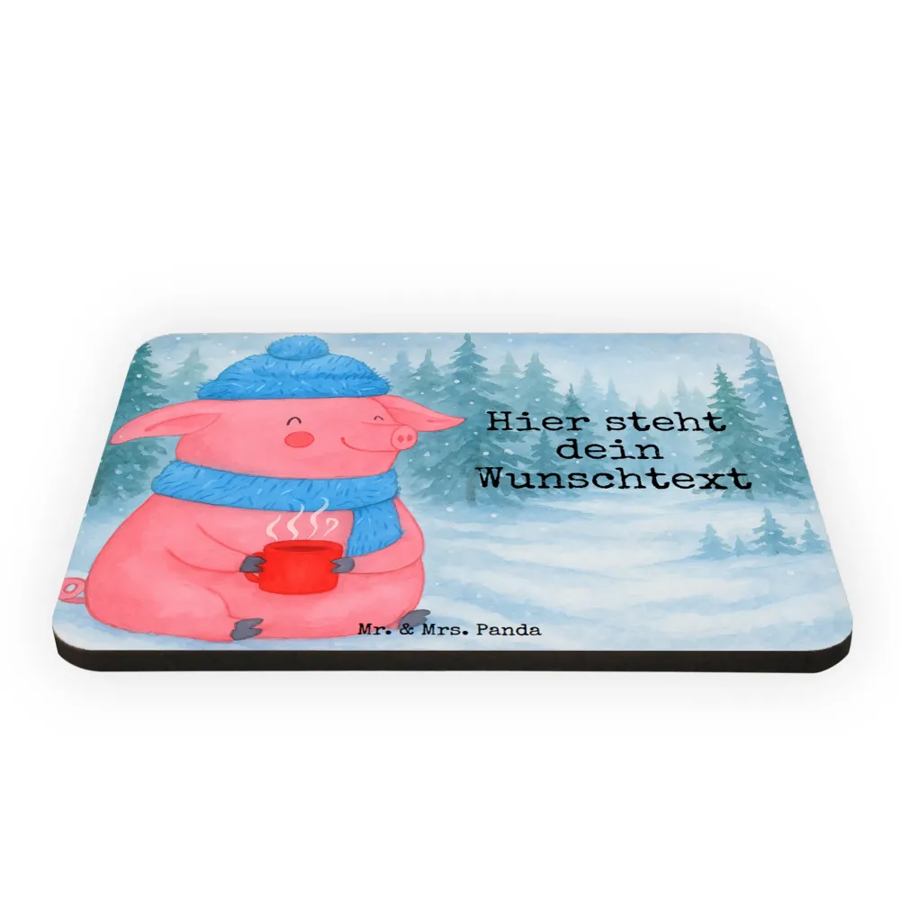 Personalizowany Magnes świnia grzane wino Design