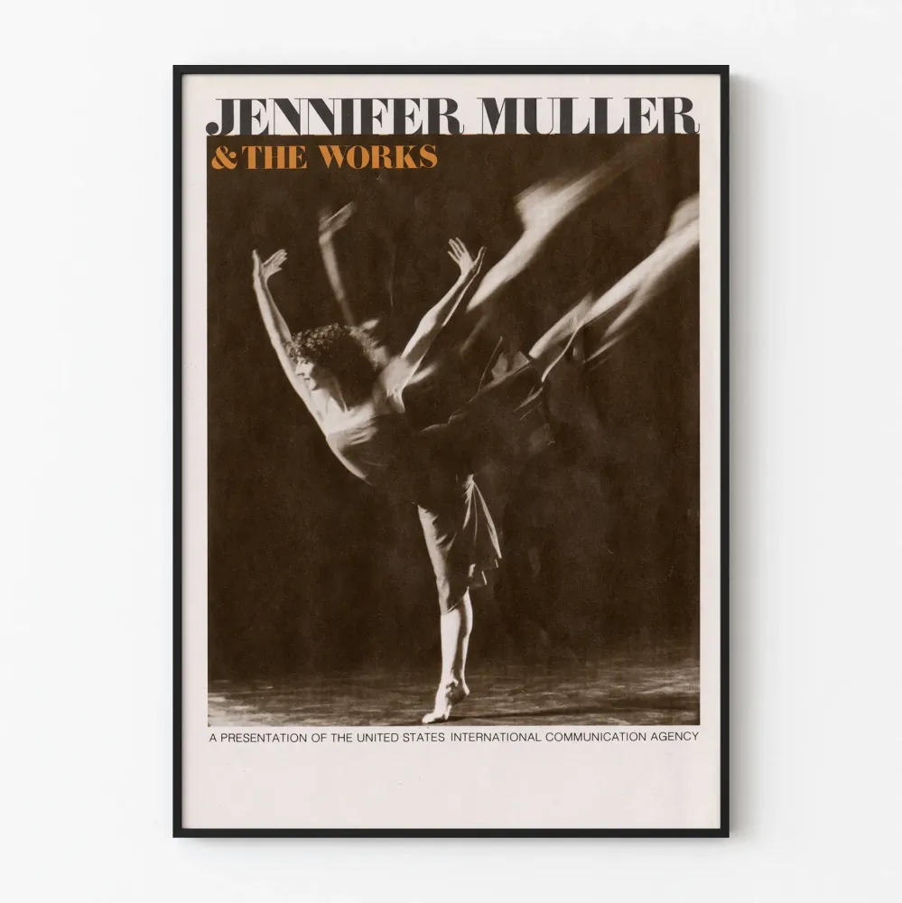 Plakat artystyczny Jennifer Muller & Works taniec współczesny