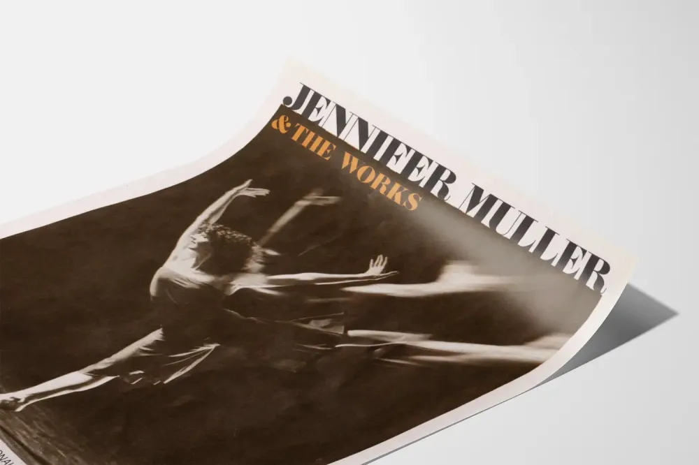 Plakat artystyczny Jennifer Muller & Works taniec współczesny