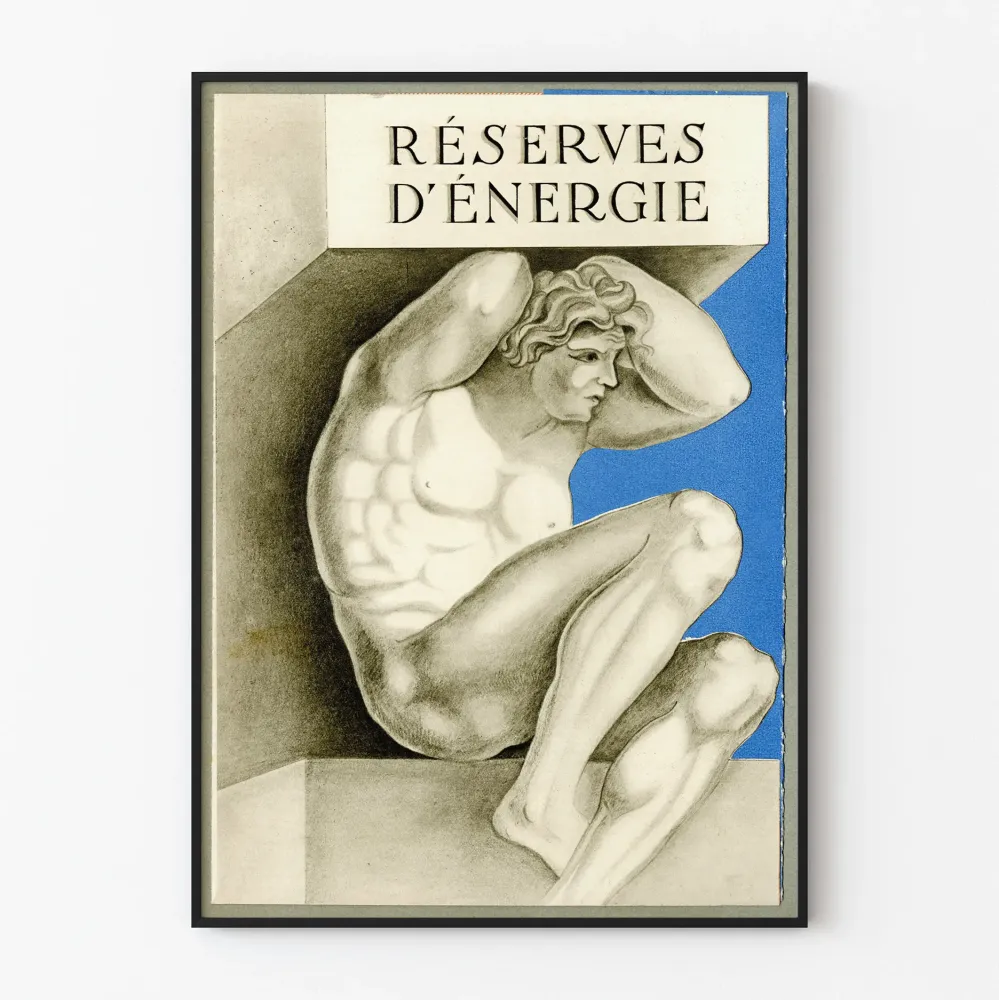 Plakat artystyczny Rezerwy energii - Rzeźbiowana dekoracja ścienna
