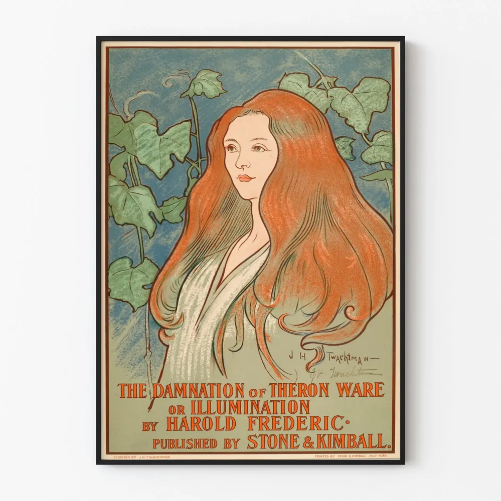 Plakat artystyczny vintage Damnation Theron Ware