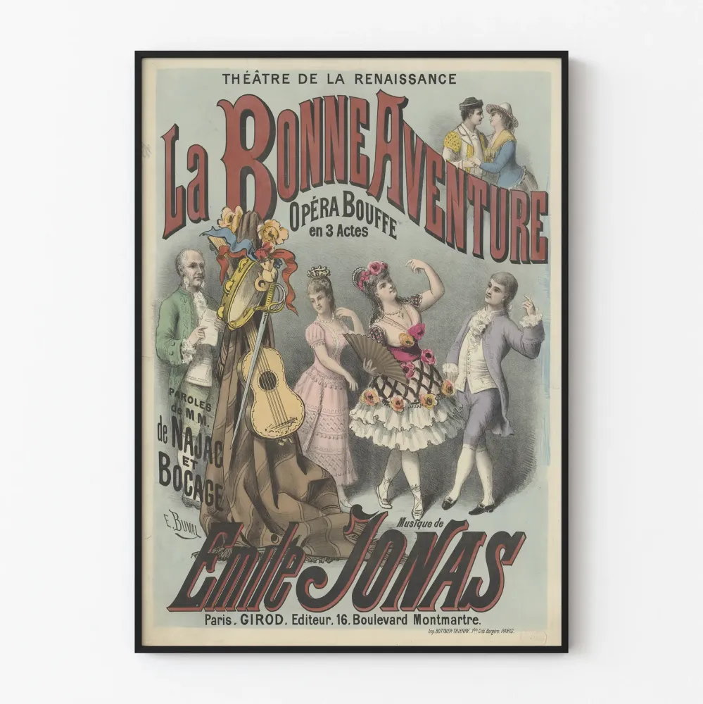 Plakat La Bonne Aventure Teatr Odrodzenia