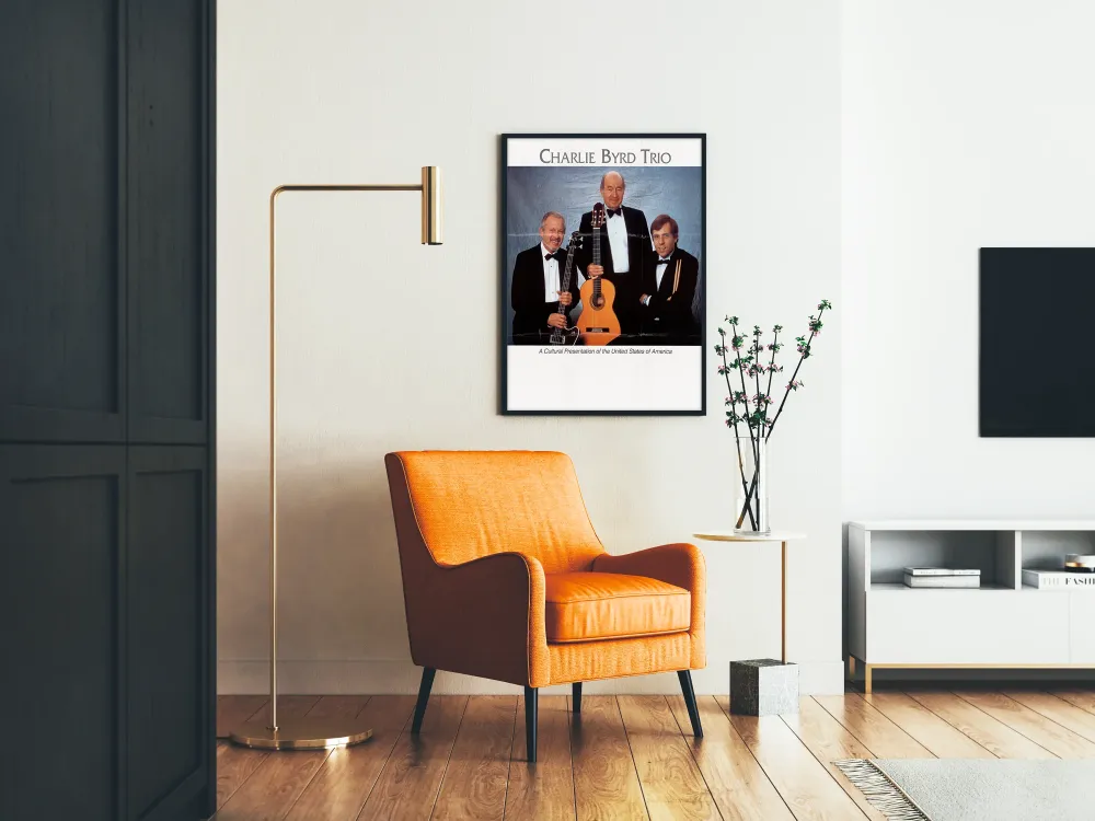 Plakat Charlie Byrd Trio - Dekoracja Ścienna Jazz Klasyczny