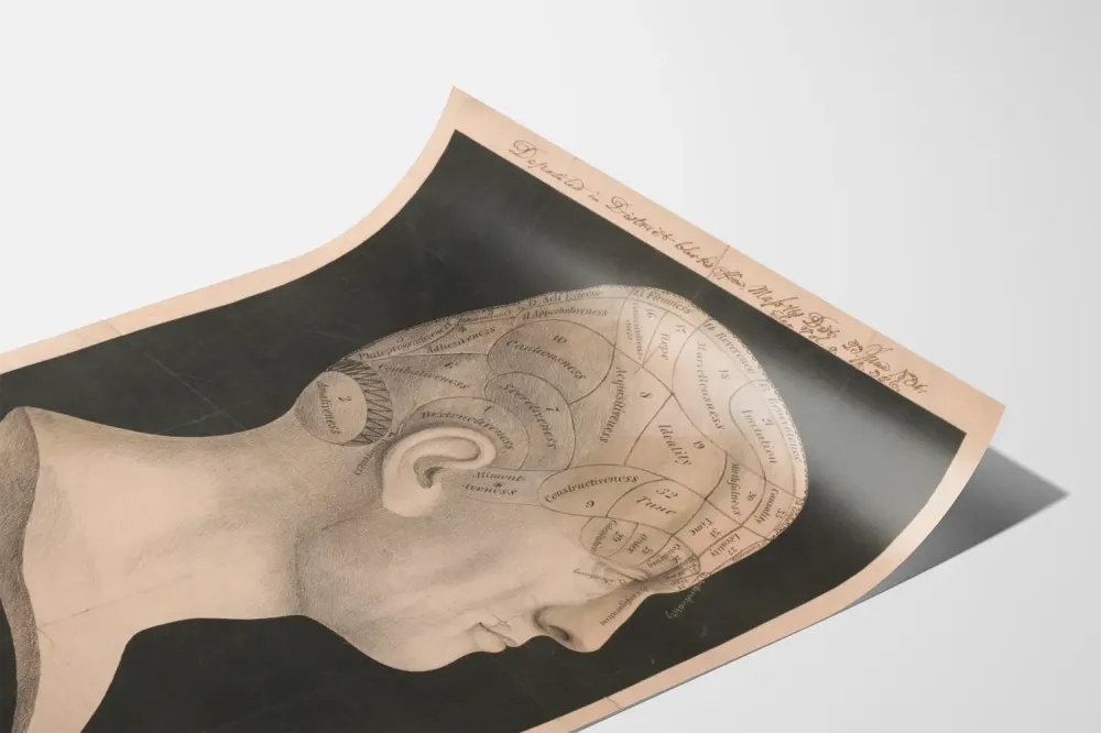 Plakat ścienny Anatomia fonologii według Dr Spurzheima