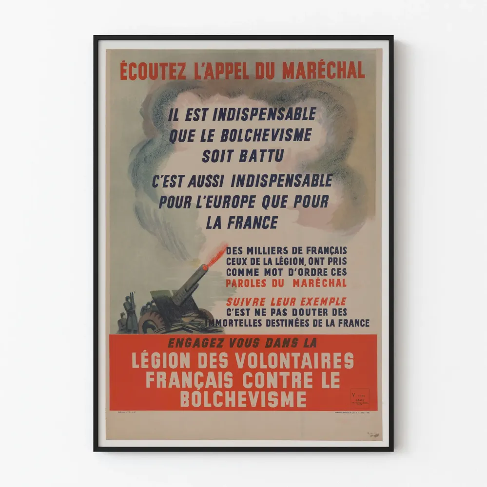 Plakat ścienny autentyczny „Posłuchaj wezwania marszałka”