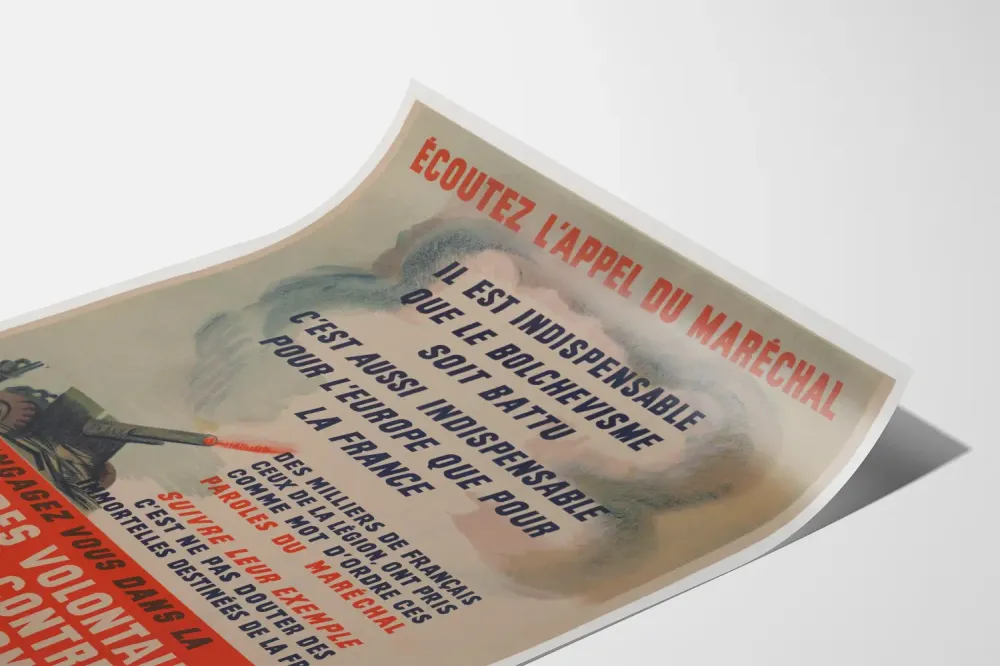 Plakat ścienny autentyczny „Posłuchaj wezwania marszałka”