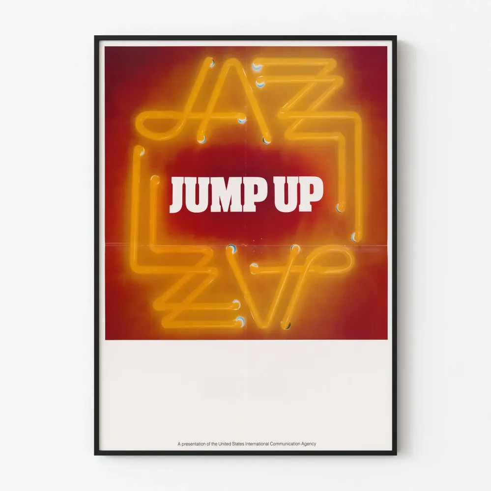 Plakat ścienny Jazz Jump Up neon vintage