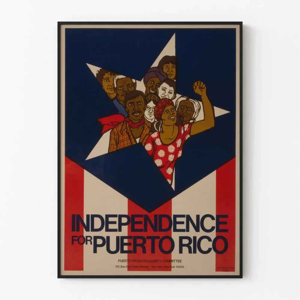 Plakat ścienny Niepodległość dla Portoryko - Zaangażowana dekoracja ścienna