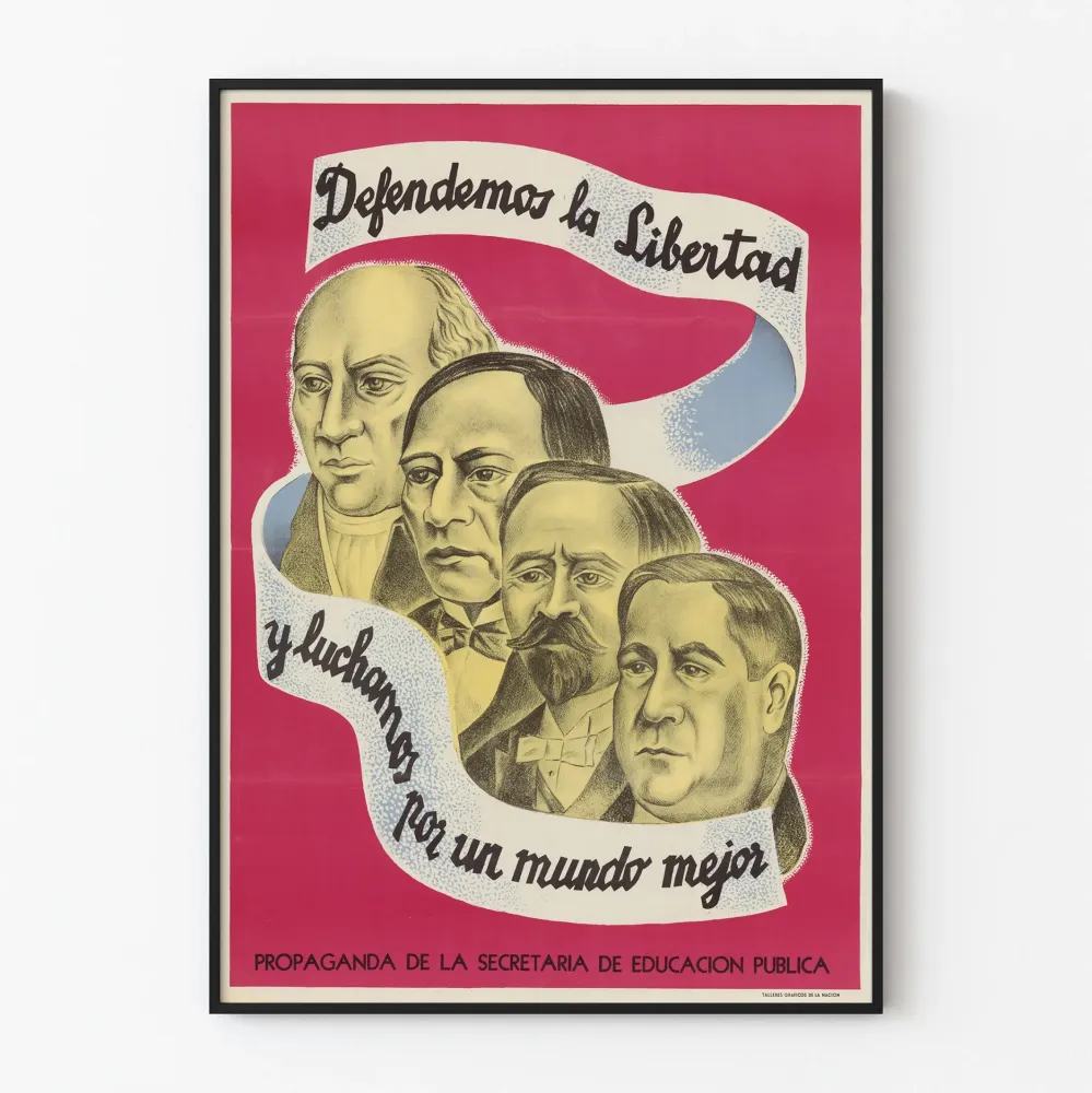 Plakat ścienny Obrona Wolności i Zaangażowanie na rzecz Lepszego Świata