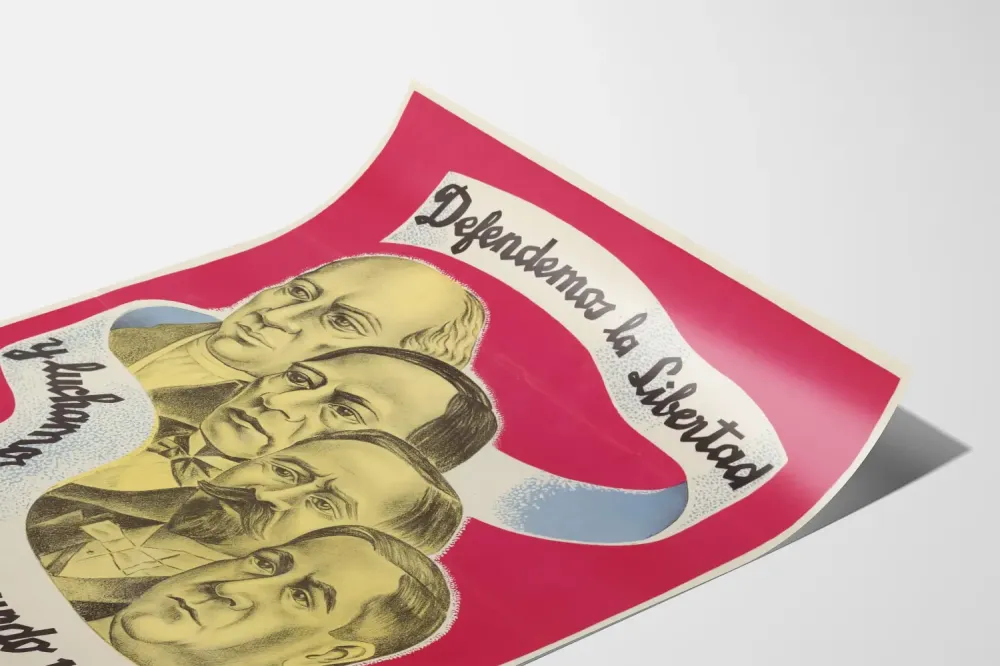 Plakat ścienny Obrona Wolności i Zaangażowanie na rzecz Lepszego Świata