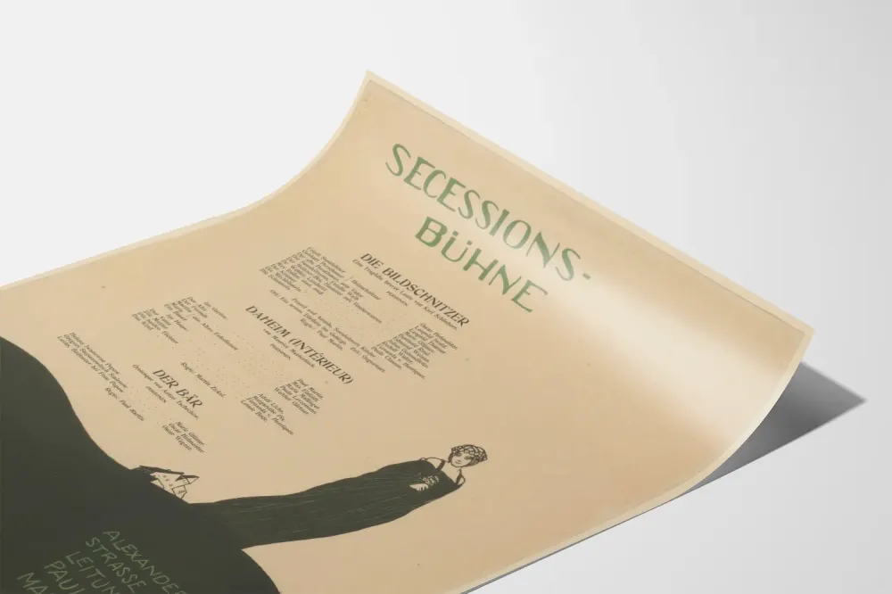 Plakat ścienny teatralny Secessions-Bühne Alexanderstrasse 40