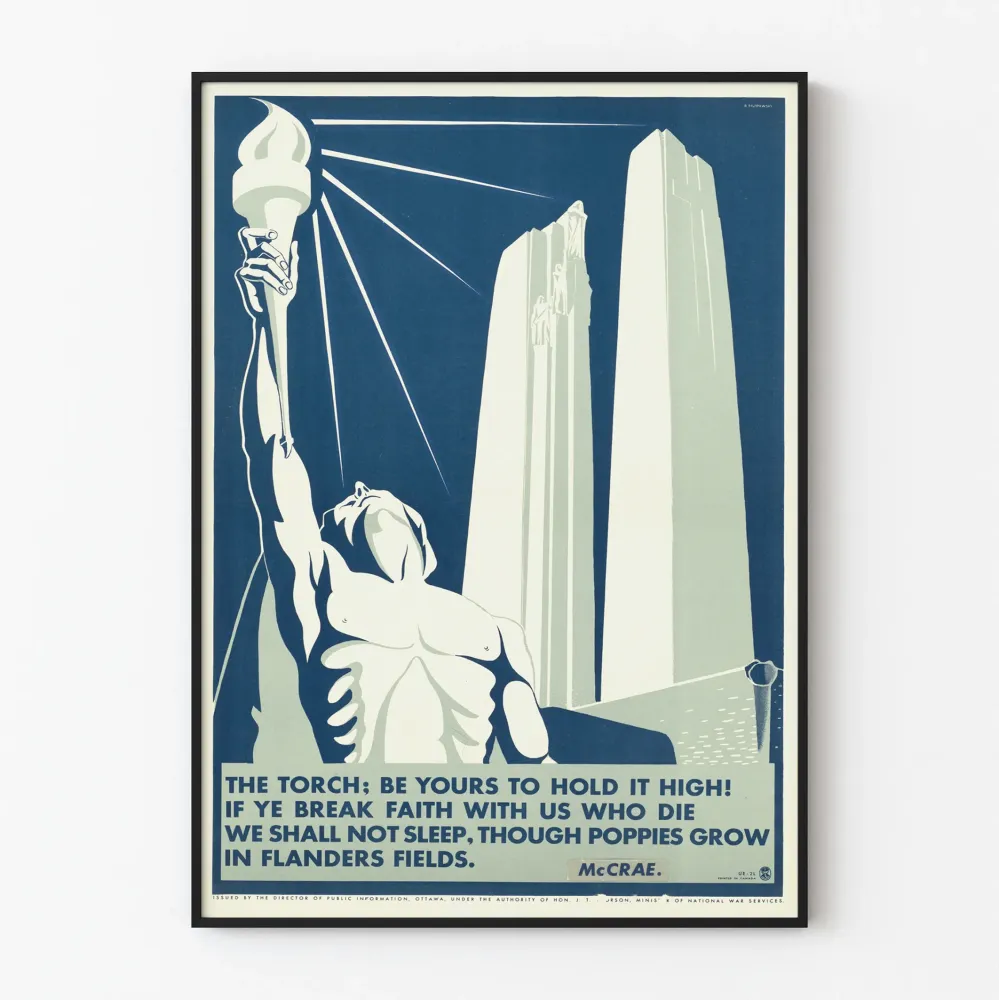 Plakat ścienny vintage Płomień obowiązku