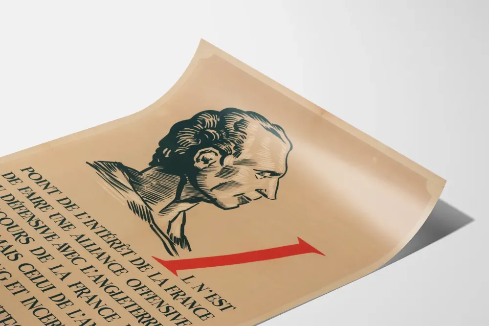 Plakat Cytat Montesquieu do dekoracji ściennej intelektualnej