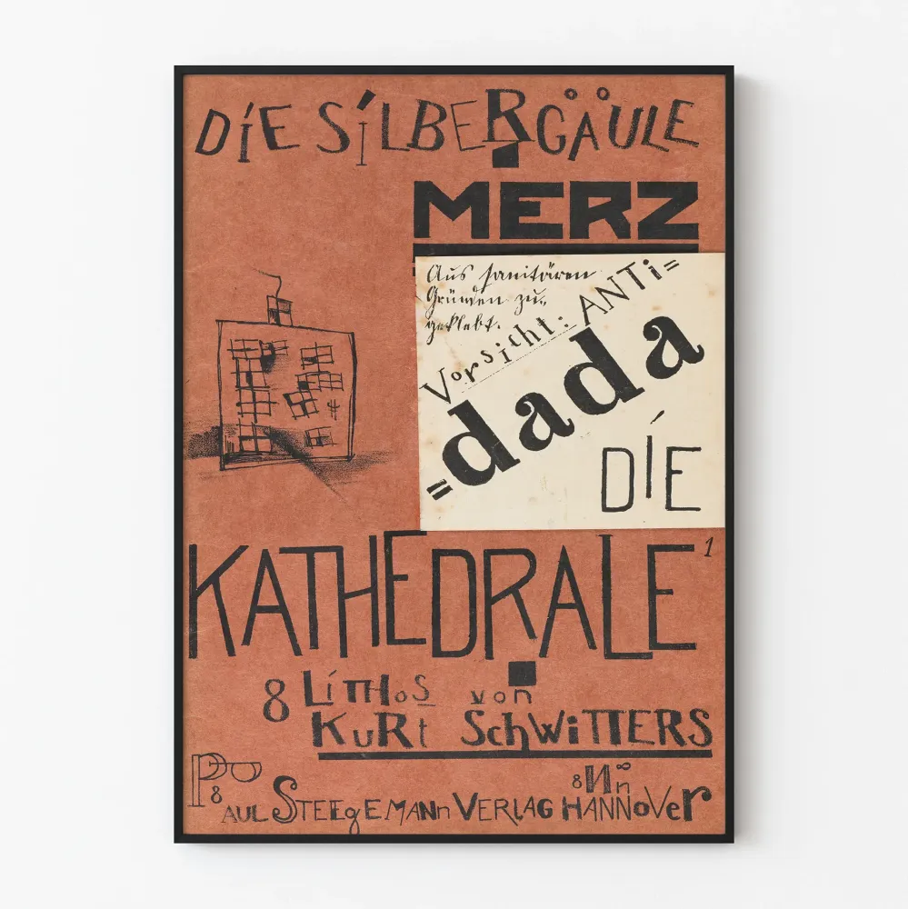 Plakat Dada Die Silbergäule Merz - Grafika do dekoracji ścian