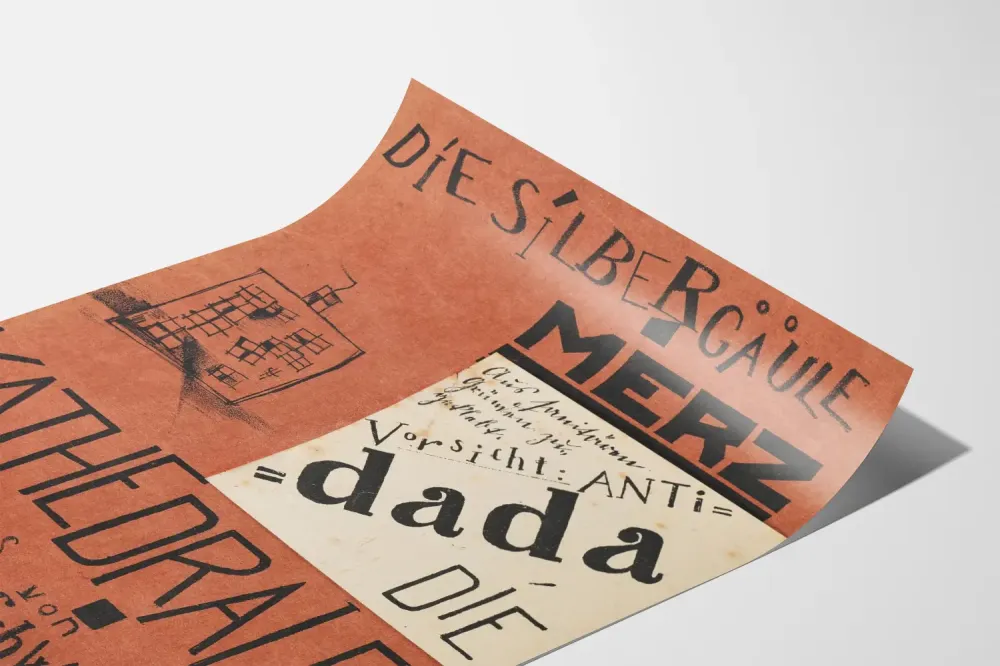 Plakat Dada Die Silbergäule Merz - Grafika do dekoracji ścian