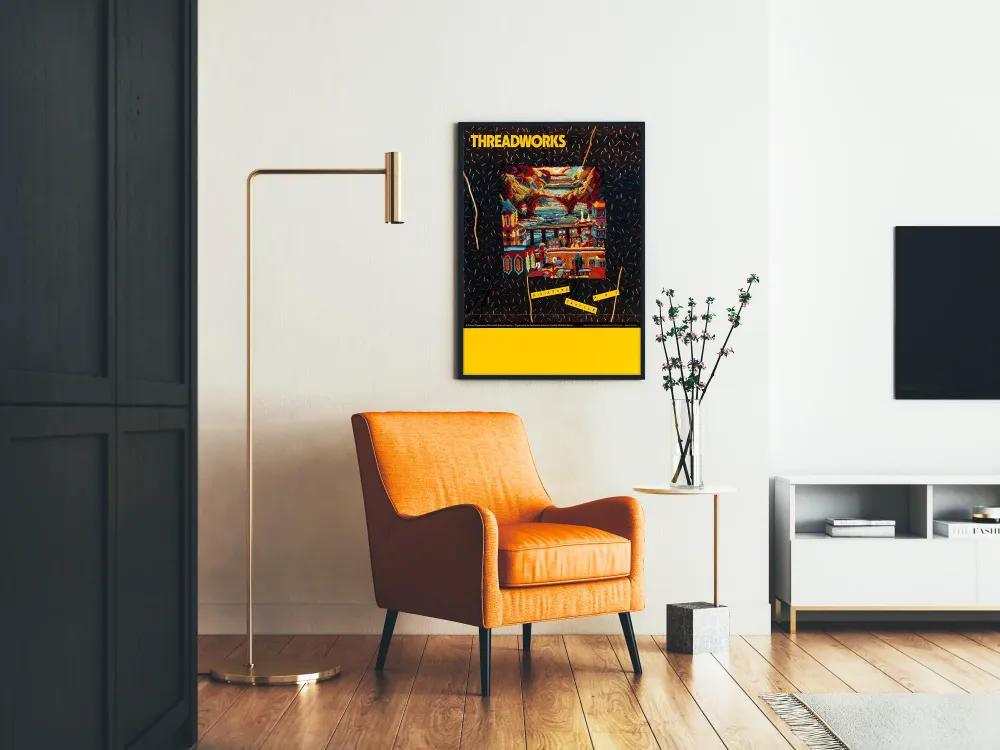 Plakat Dekoracja Ścienna Threadworks Miniaturowa Sztuka Tekstylna