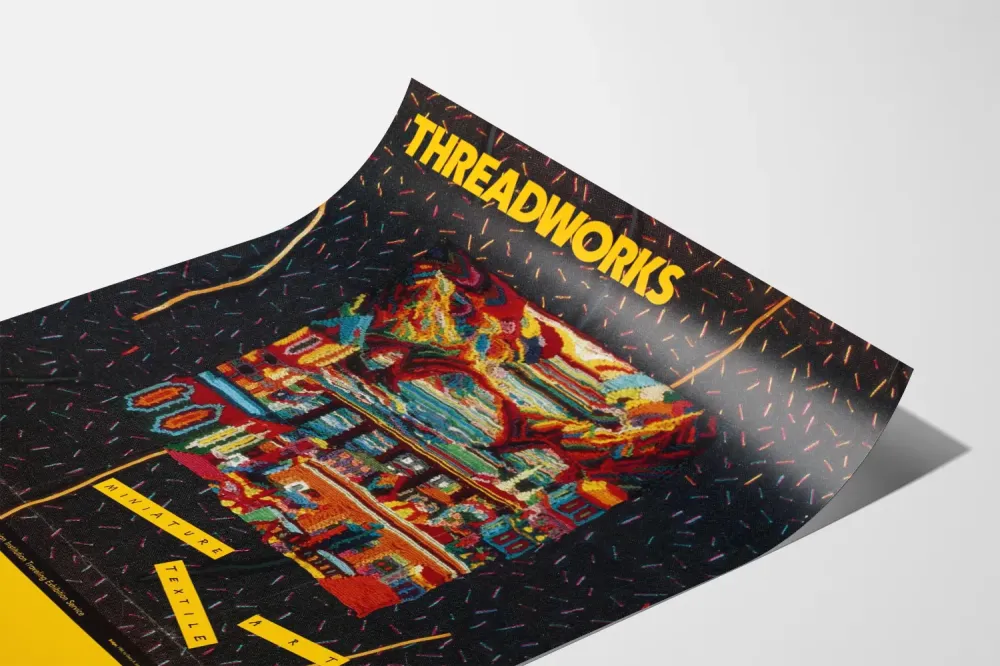 Plakat Dekoracja Ścienna Threadworks Miniaturowa Sztuka Tekstylna