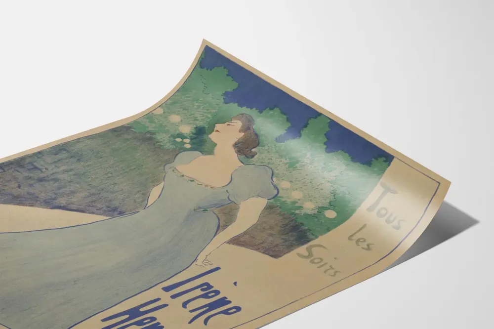 Plakat dekoracji ściennej Irène Henry przy Zegarze