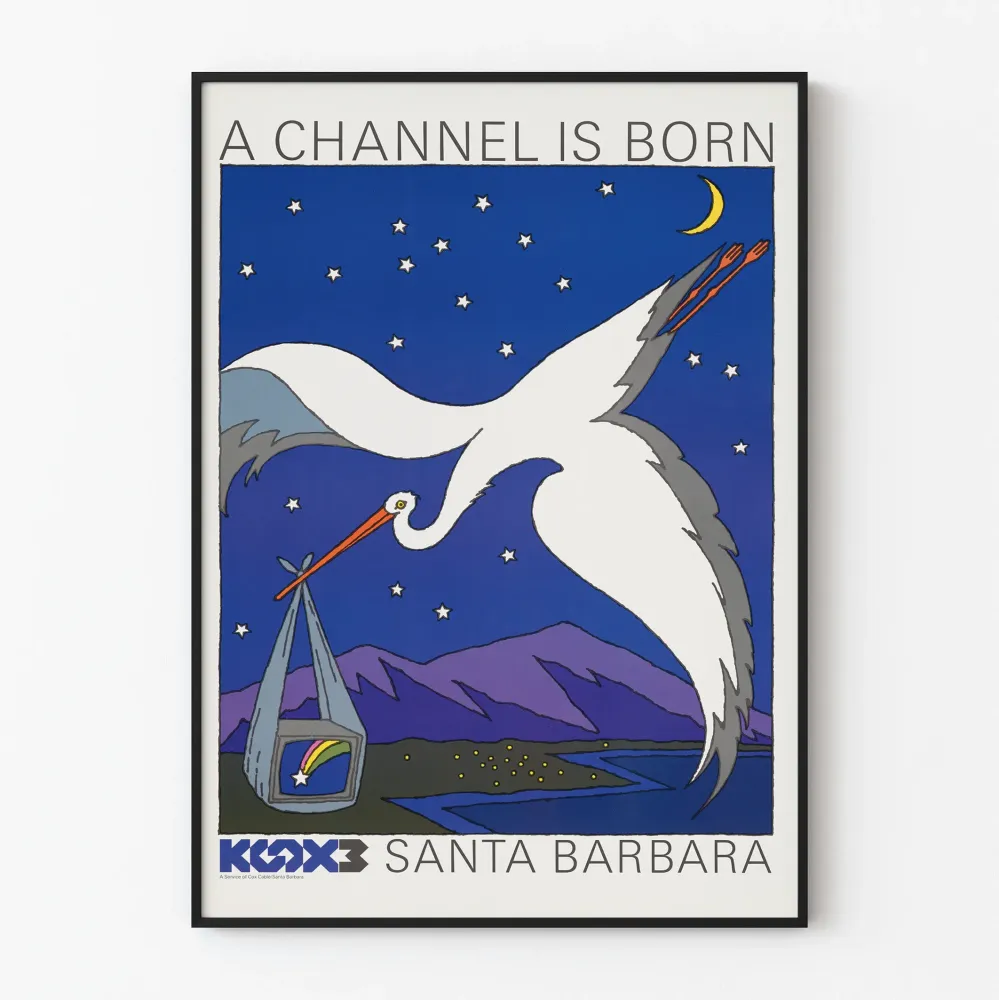 Plakat dekoracyjny Channel Is Born - KLOX3 Santa Barbara